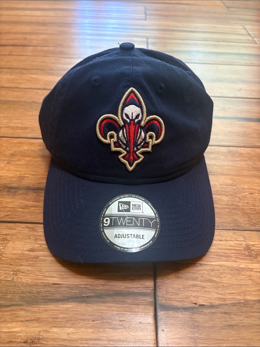 New Era Cap Men Navy Blue New Orleans Pelicans 9TWENTY Adjustable Hat NBA
